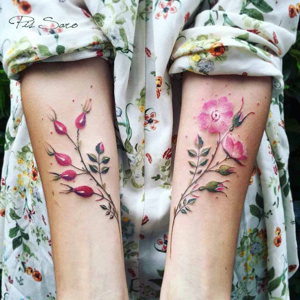 Blumen Tattoo Boho Look Unterarm Tattootrends