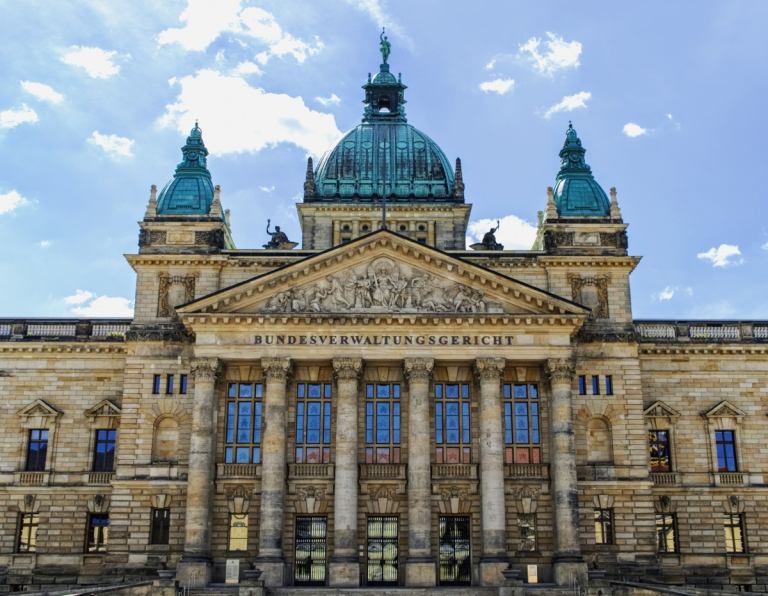 Bundesverwaltungsgericht Fassade Leipzig Deutschland