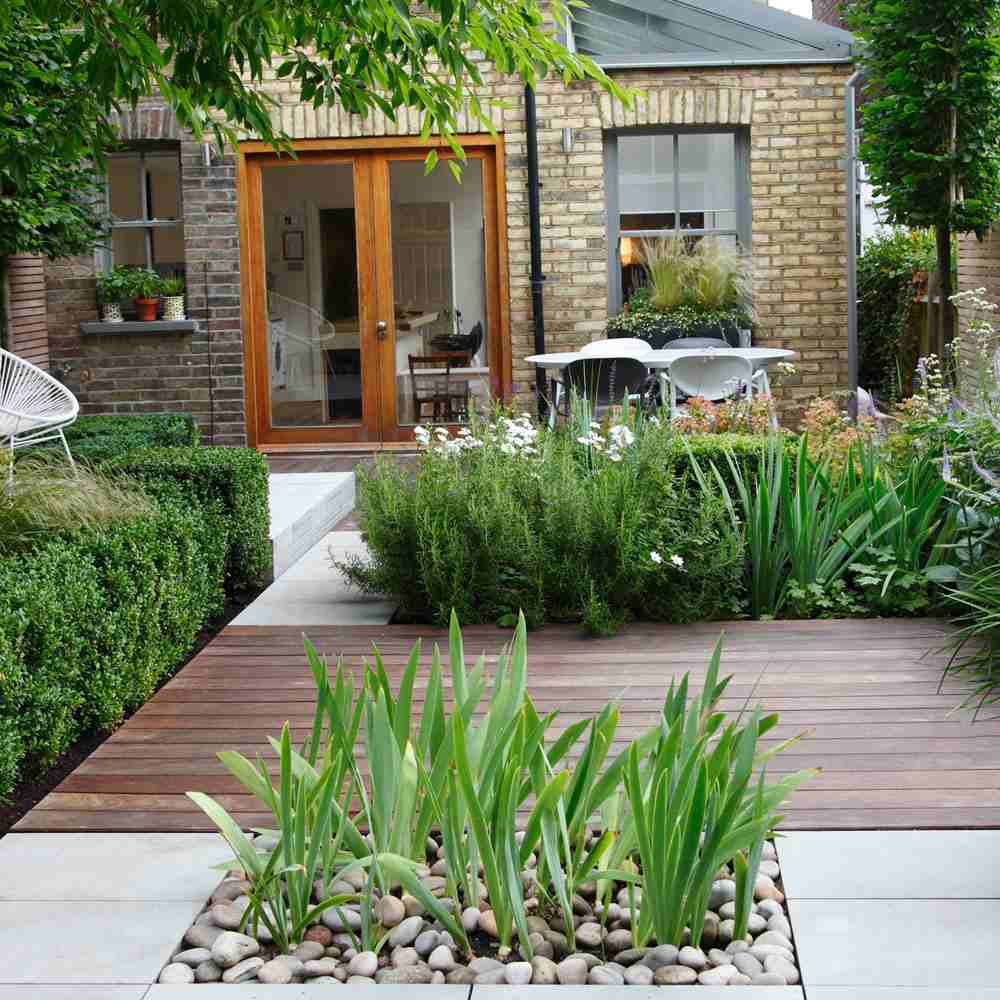 Garten und Terrasse Ideen Trends 2019 Pflanzen Holzboden
