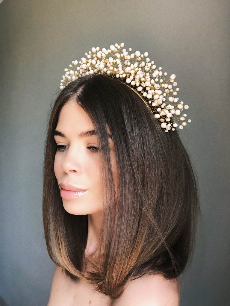 Haar Accessoires Sommer Haarband Perlen Hochzeitfrisuren Ideen