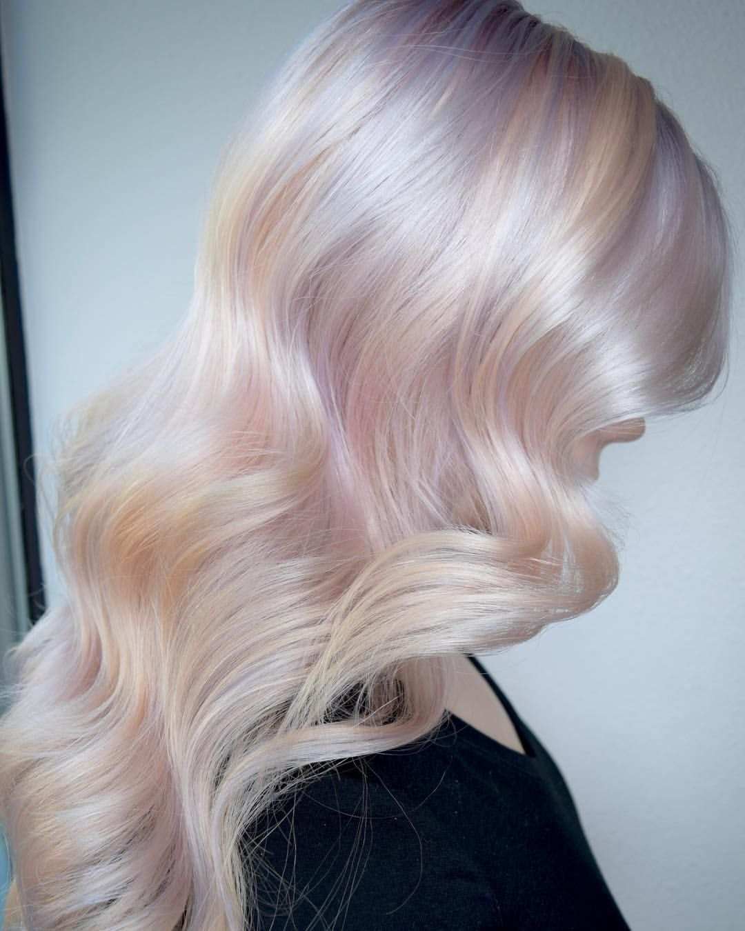 Opal Hair Haarfarbe Frisuren Ideen Damen Modetrends lange Haare
