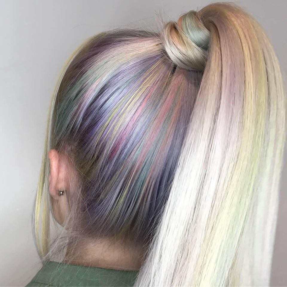 Opal Hair Haartrends Damen Sommer Frisuren Ideen platinblonde Haare