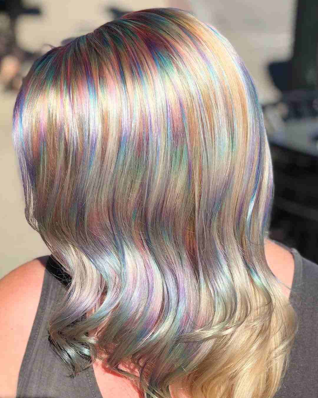 Opal Hair Highlights platinblonde Haare Haartrends Sommer