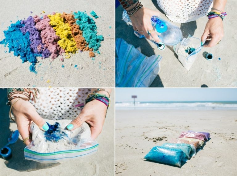 Sand selber färben und als Dekosand verwenden