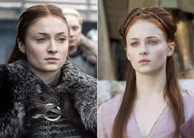 Sansa Stark Teenager und erwachsene Frau
