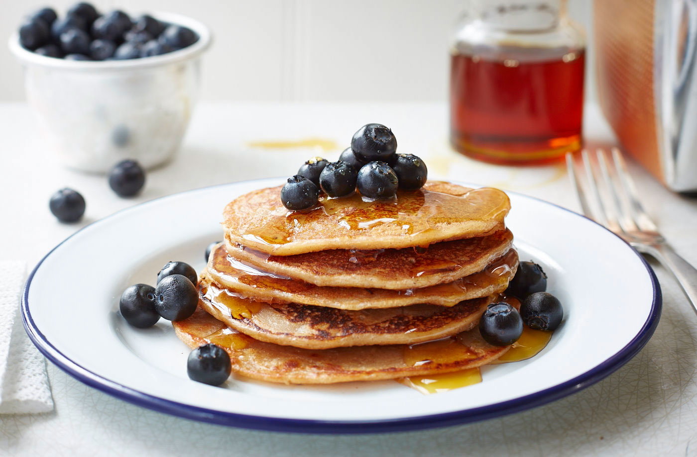 Vegane Frühstücksrezepte Bananen Pfannkuchen Schokolade Blaubeeren Vegane Ernährung