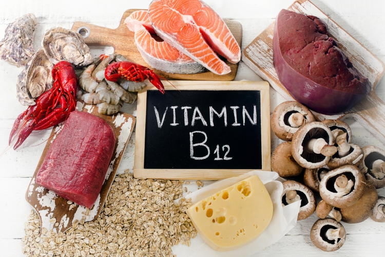 Vitamin B12 Fleisch Milchprodukte Vitamin B12 Tabletten Zufuhr Pilze vegane Lebensmittel