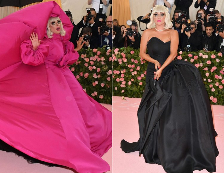 dramatischer Outfitwechsel von Lady Gaga auf der Met Gala 2019