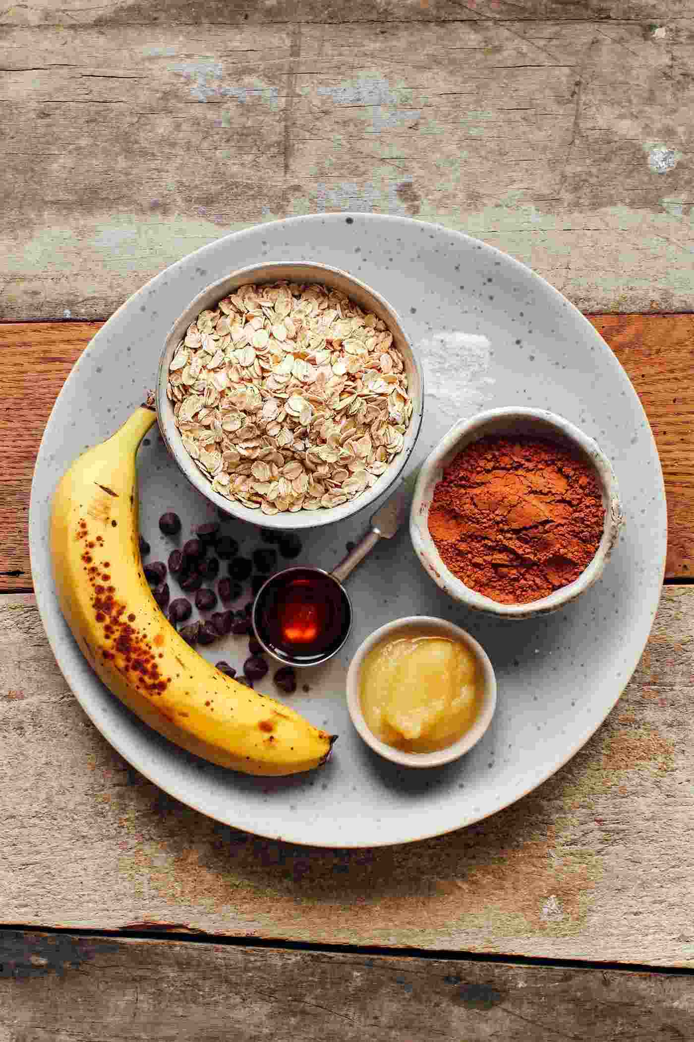 Baked Oatmeal Rezept vegan Banane Apfelmus Frühstück Ideen gesund