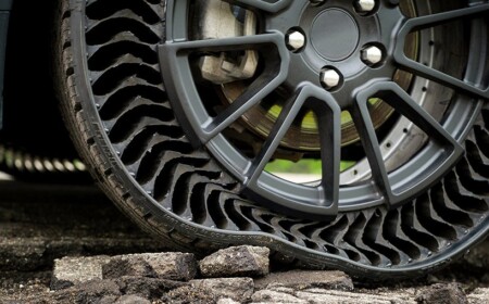 Der seriennahe, luftlose Konzeptreifen von Michelin und Generalmotors