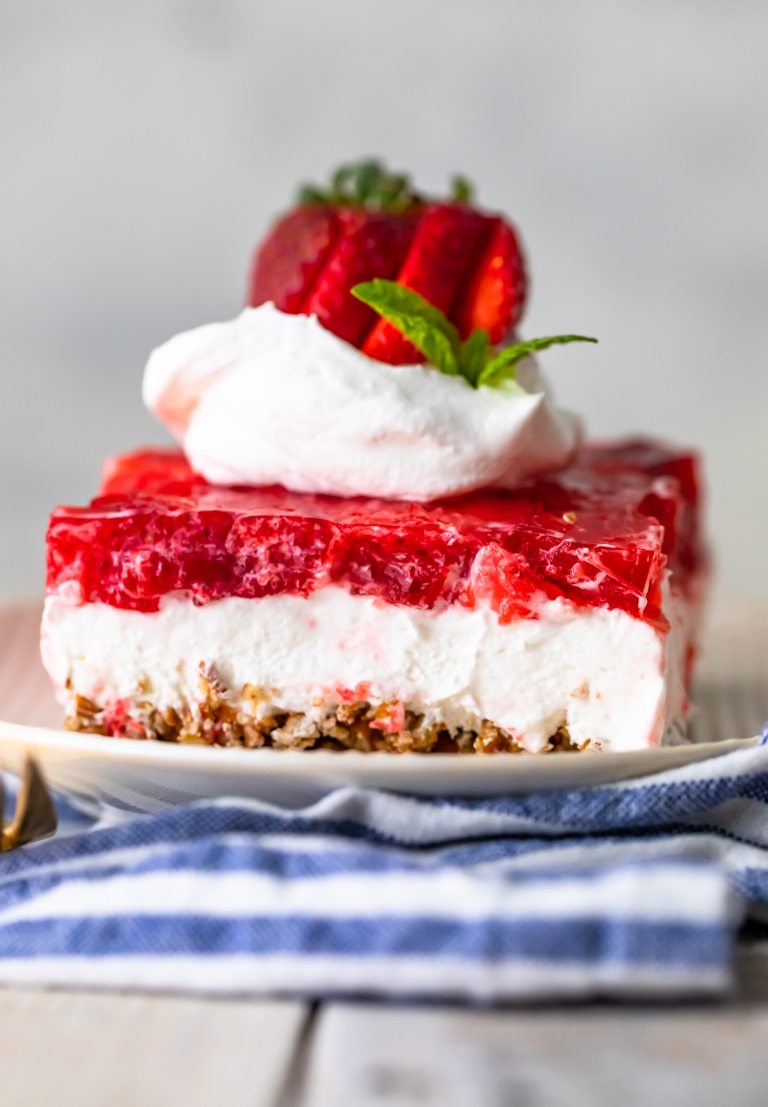 Erdbeer Brezel Dessert Nachtisch Rezepte Sommer leicht gesund