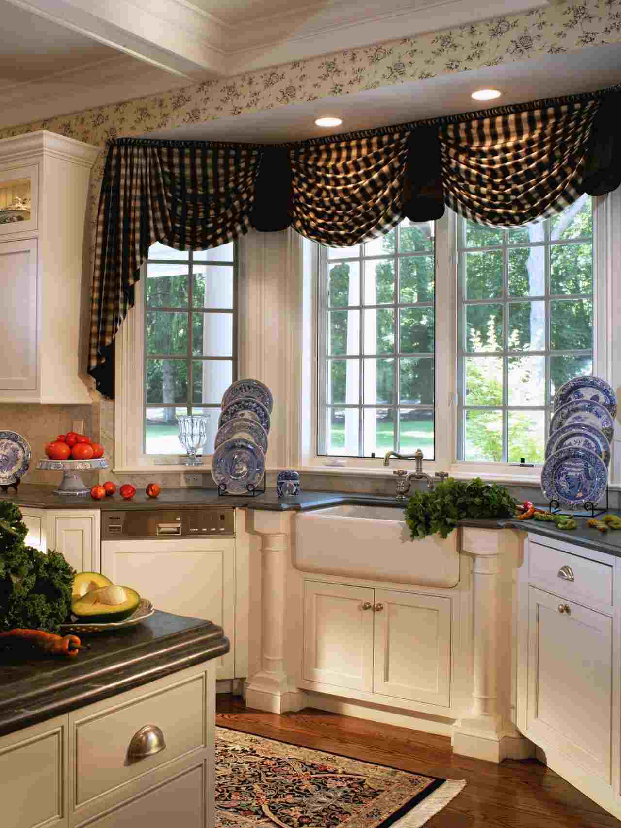 Erker gestalten Küche Marmorplatte Wohntrends Ideen Wohnung einrichten