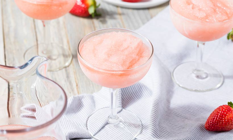 Frosé Rezept Wein Slushies Rezept Erdbeeren Cocktail Sommer