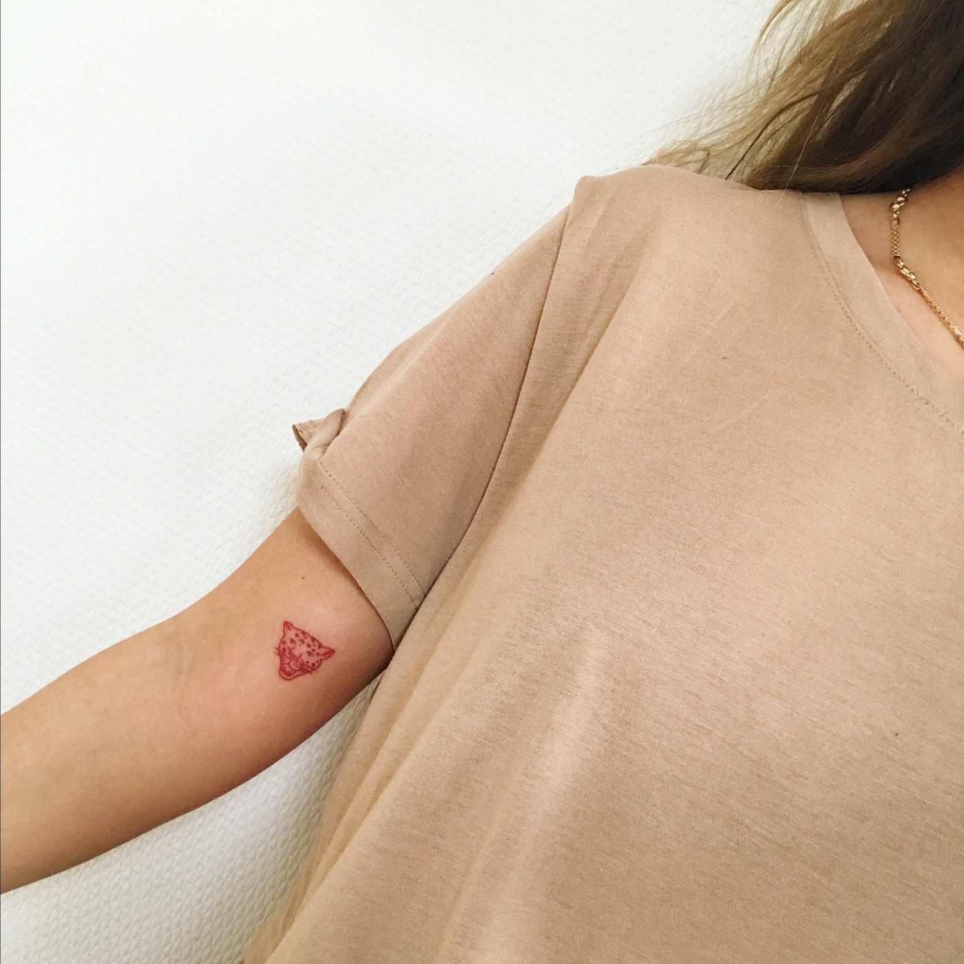 Small, Tattoos like Trend for Women - Leopard after the elbows