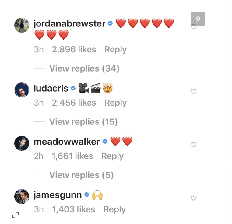 Kommentare auf Instagram Jordana Brewster Ludacris Meadow Walker