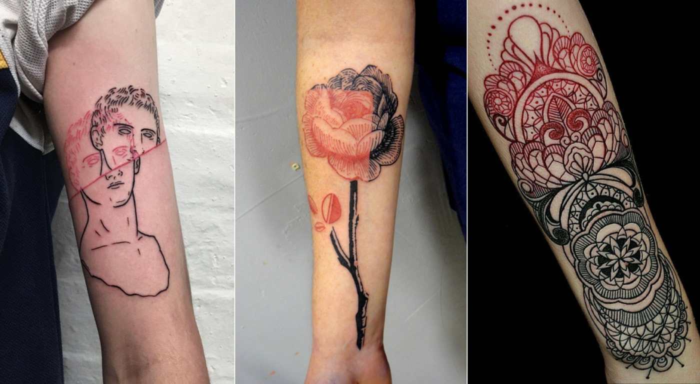 Rotate Tattoos with Black Combine for Mandalas, Portraits and Flowers