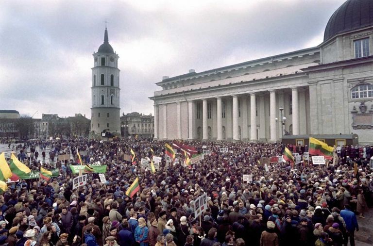 Zerfall der Sowjetunion Demonstranten 1991