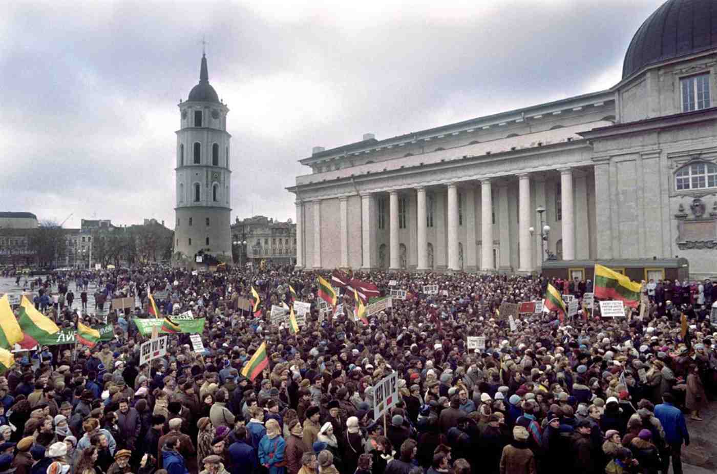 Zerfall der Sowjetunion Demonstrators 1991