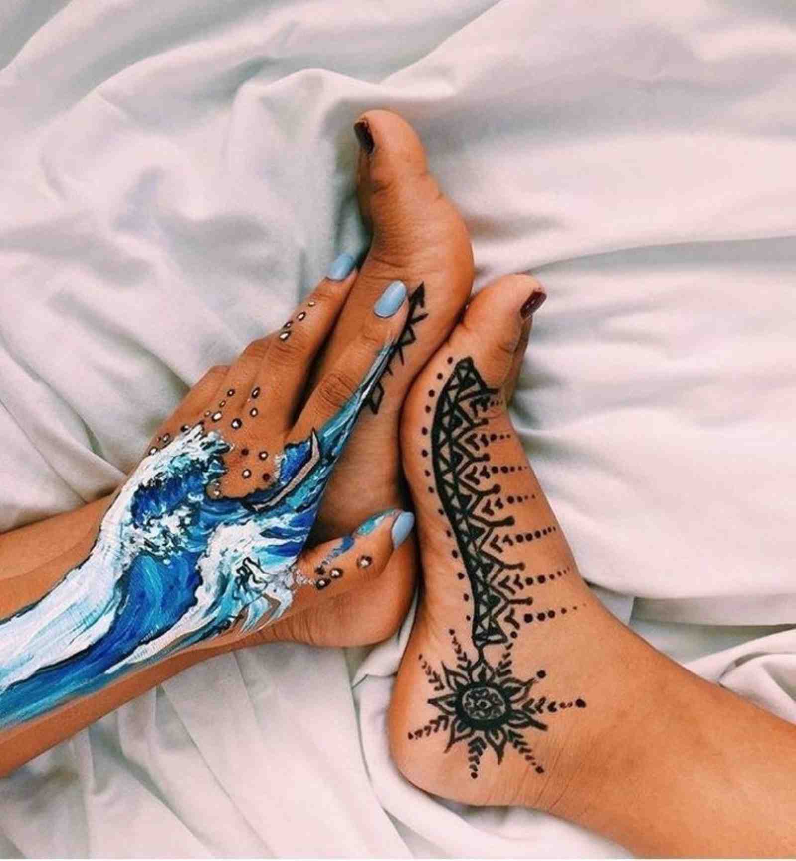Body Painting Art Handtattoo Henna Tattoo Trends Pinterest Tattoodesign Frauen