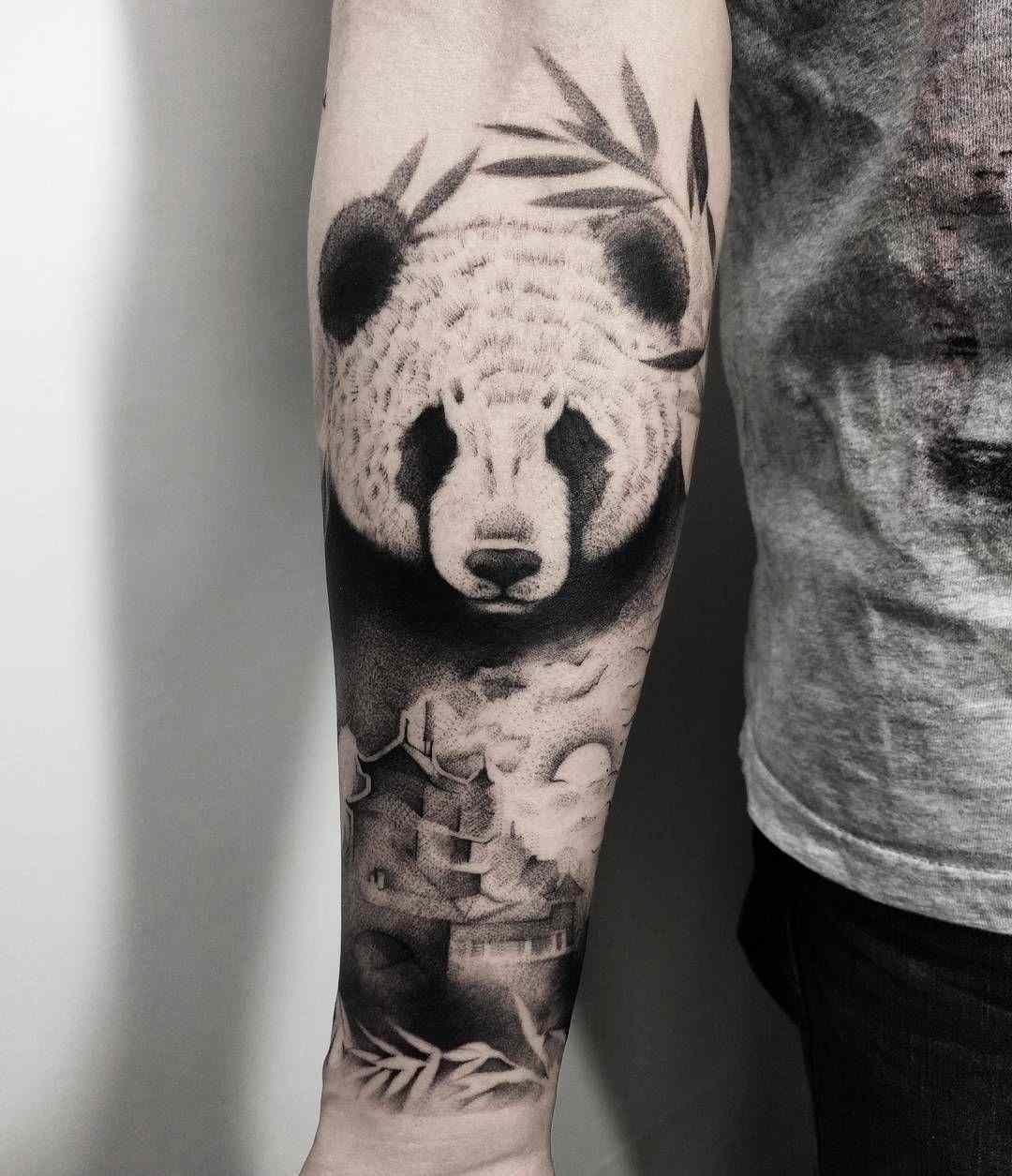 Chinese Motive is considered to be the Kombi zum Panda Tattoo sehr