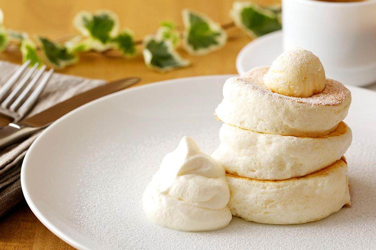 Fluffige japanische Pfannkuchen Rezept Frühstück Ideen Brunch