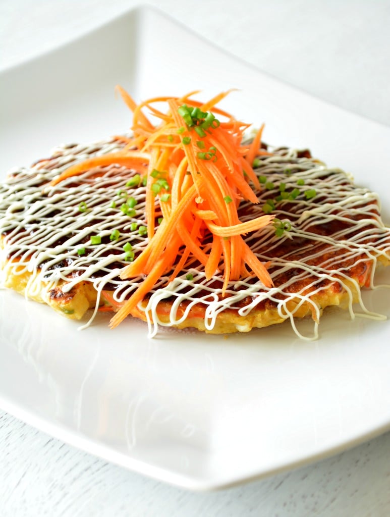 Okonomiyaki Rezept japanische Pfannkuchen herzhaft Frühstück Ideen schnell