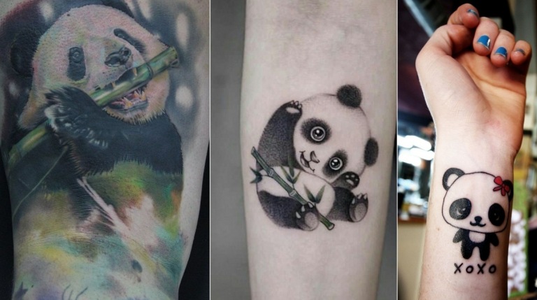 Panda Tattoo Ideen als Inspiration zum Nachmachen