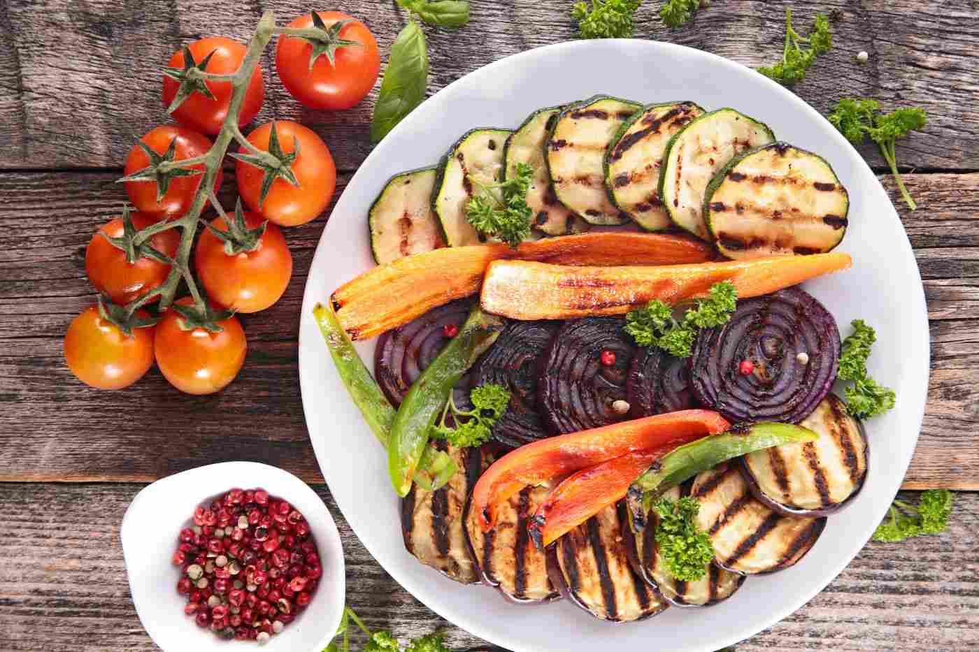 Pegane Nutrition Grilled Zucchini grilled Recipe for tomatoes