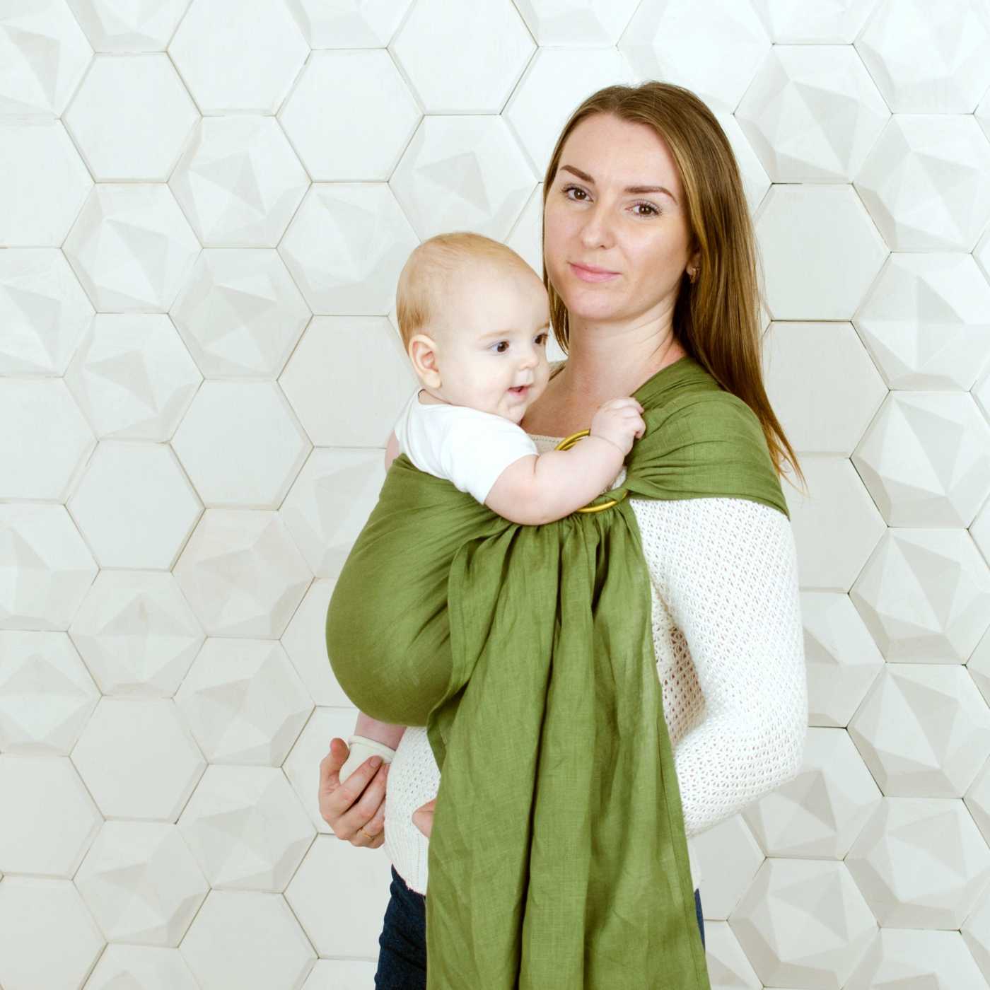 Call Sling as Tragetuch für Baby for small and big babies