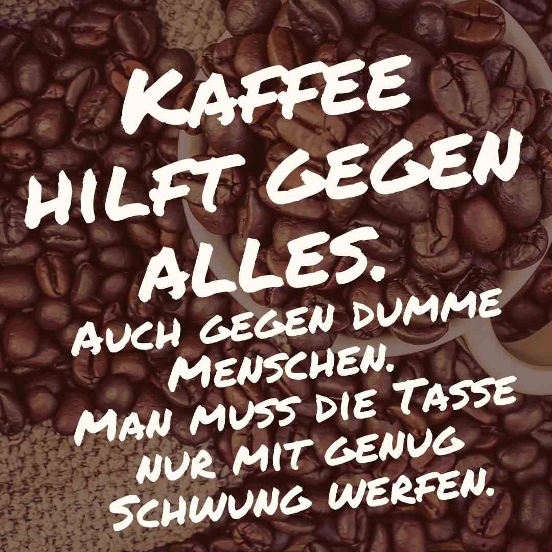 Sarcastic Coffee Sprüche about stupid people - Coffee is all about it