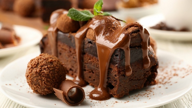 Schoko Kuchen einfach Schokoladencreme schnell Nachtisch Ideen