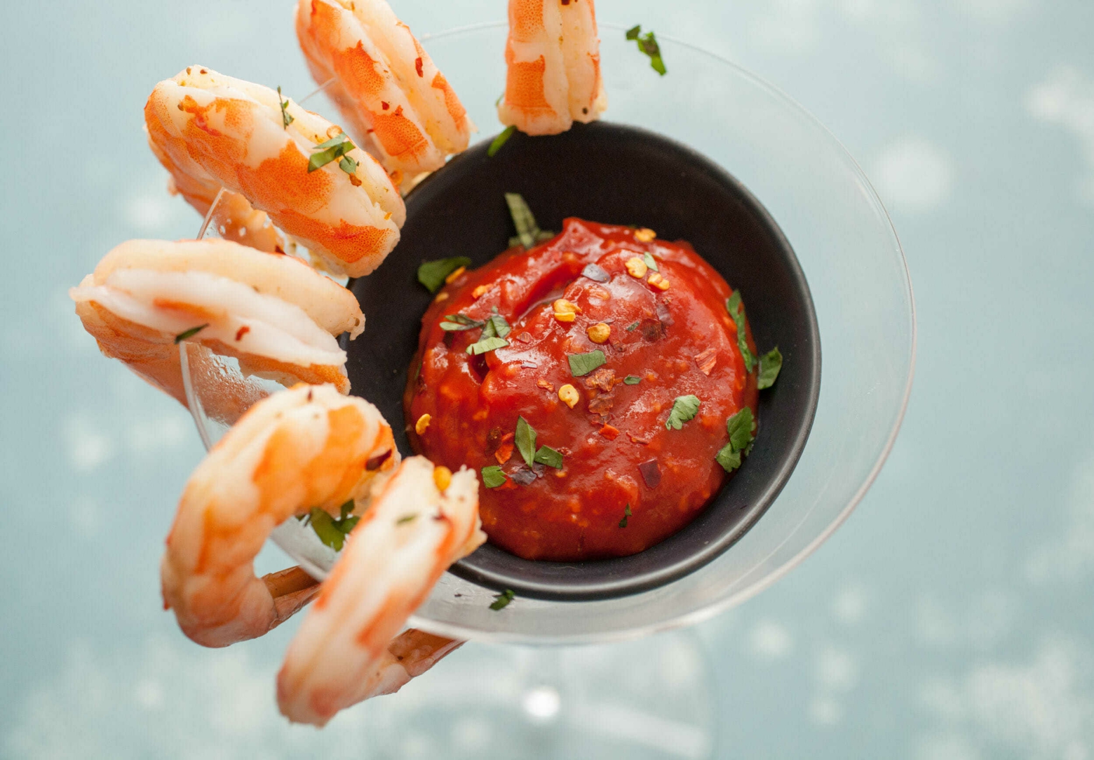 Shrimp Cocktail Rezept Cocktailsauce selber machen Abendessen Sommer Low Carb