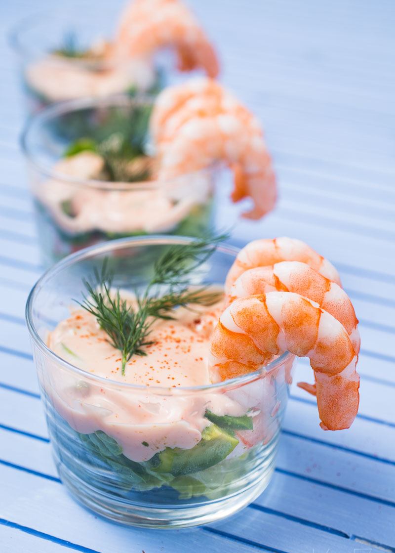 Shrimp cocktail Be quick and quick to Avocado Cocktails Sauce