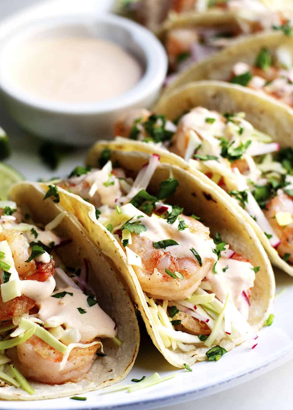 Shrimp Tacos Rezepte Knoblauchdressing Avocado Limette gesund