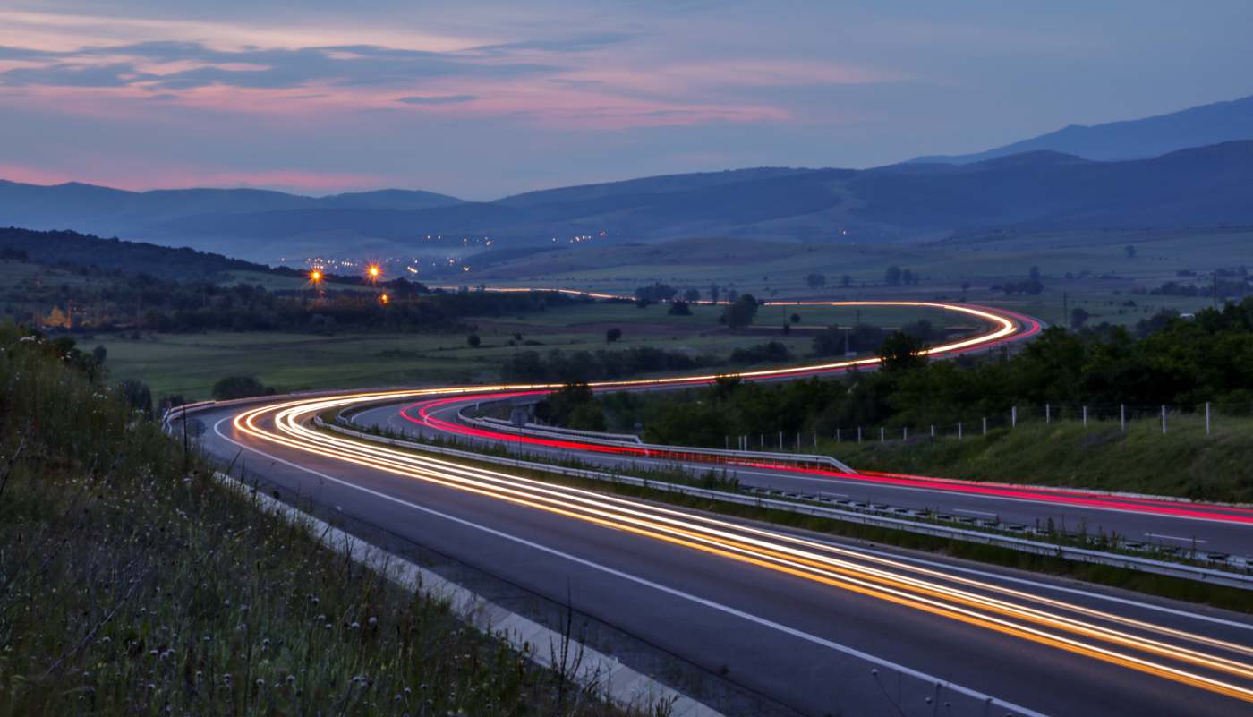 On Trakia Autobahn, one walks from Sofia to the Bulgarian Schwarzmeerküste