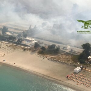 Waldbrand auf Sardinien Campingplätze und Strand evakuiert