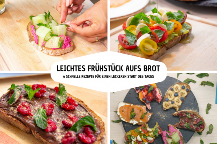 leichtes frühstück aufs brot mit 6 rezeptideen für leckere snacks