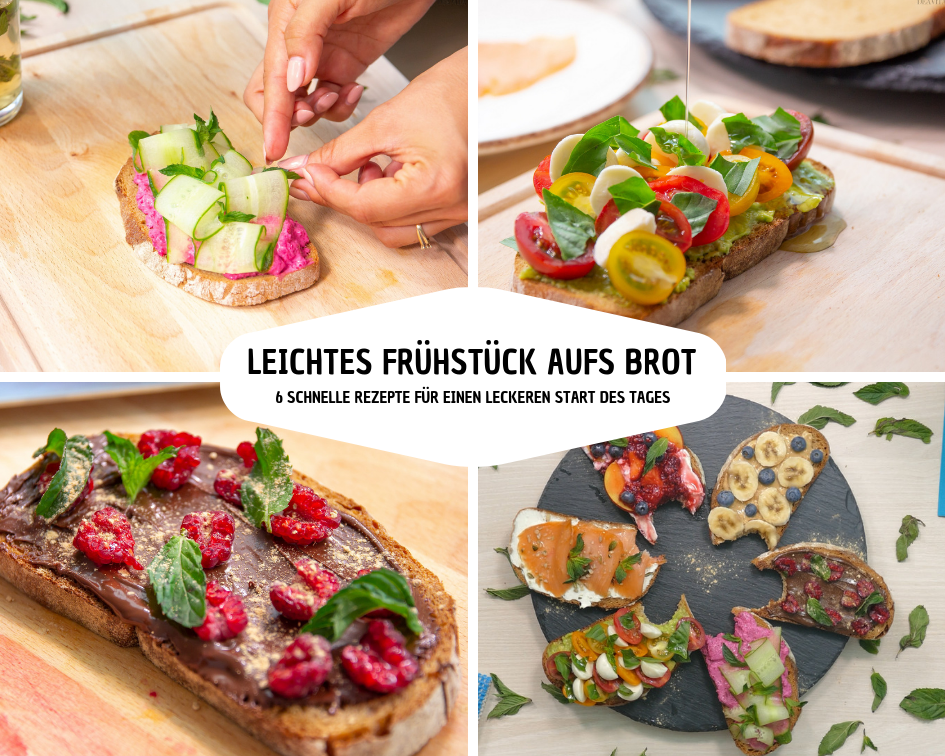 leichtes frühstück aufs brot mit 6 rezeptideen für leckere snacks