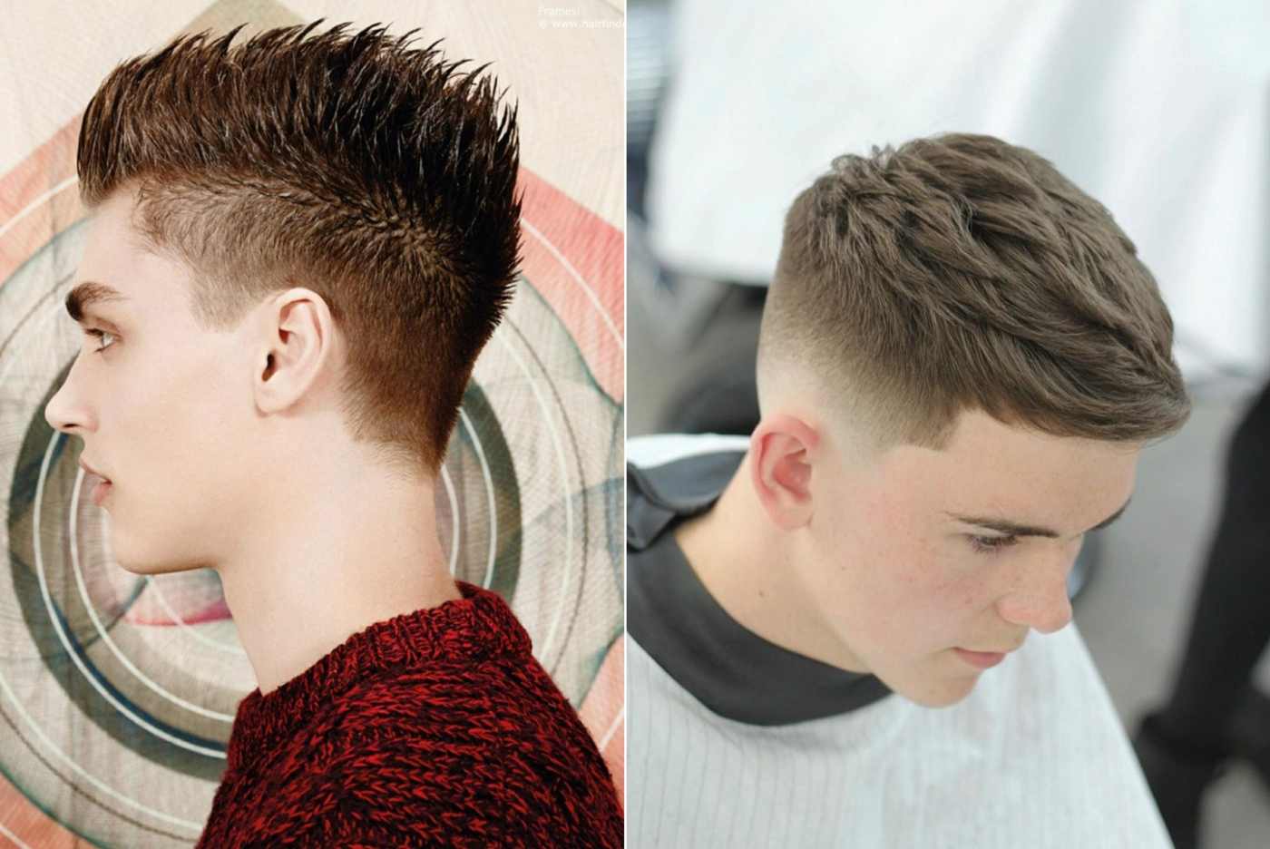 90er Jahre Haarstylings modern interpretiert für einen peppigen Look bei Jungs