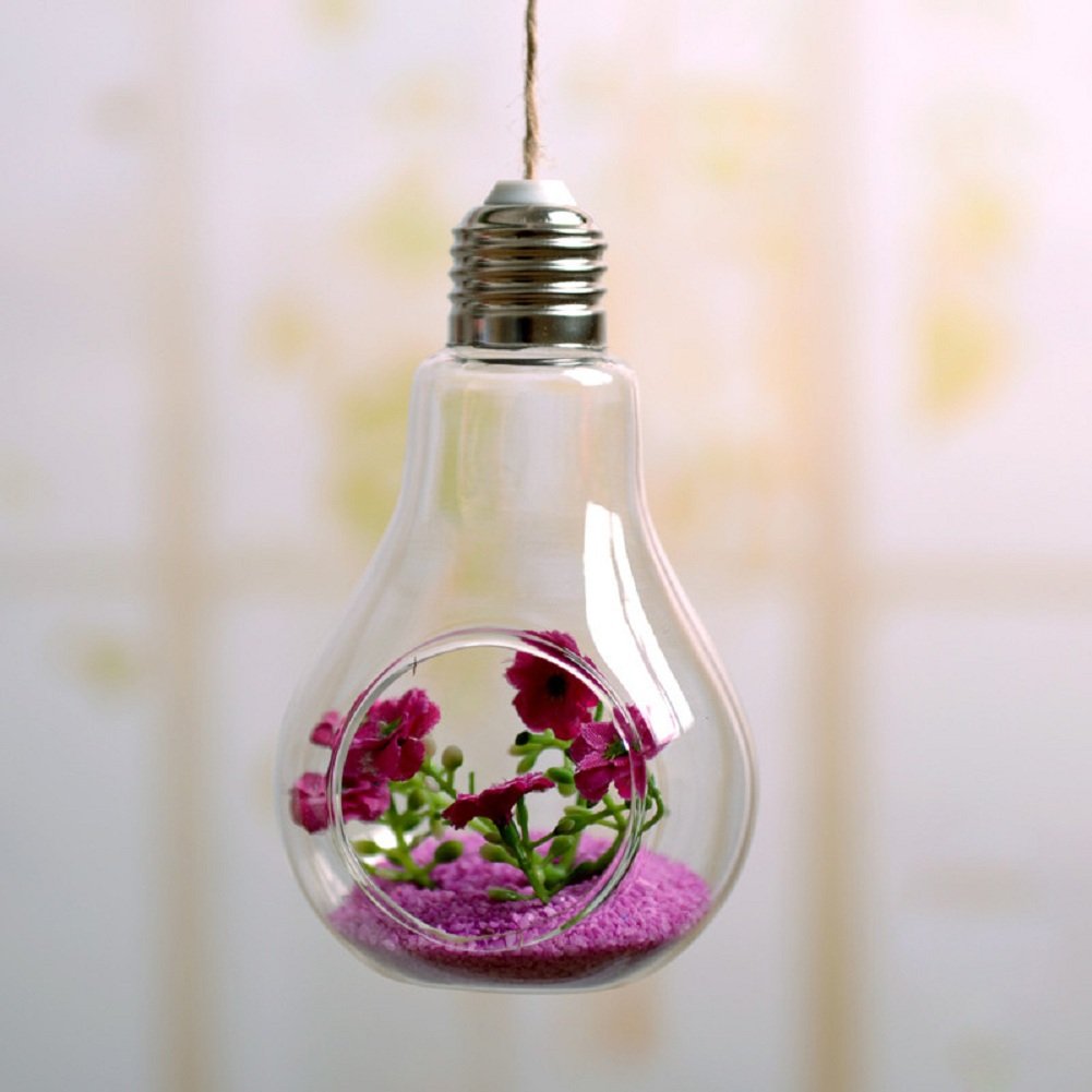 Alte Glühbirne Deko Ideen Blumen Dekosand Lila Gartendeko Wohntrends