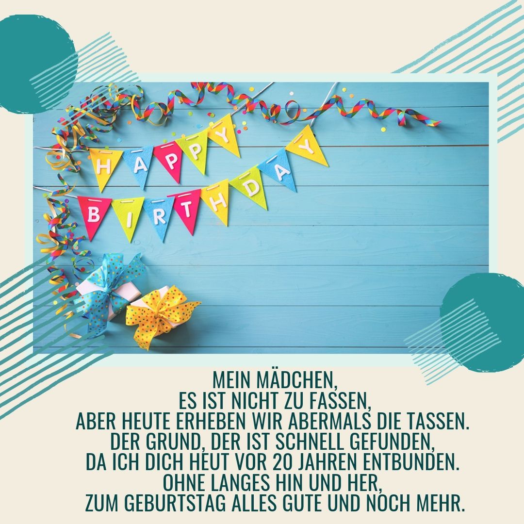 43++ Sprueche zum 20 geburtstag der tochter info