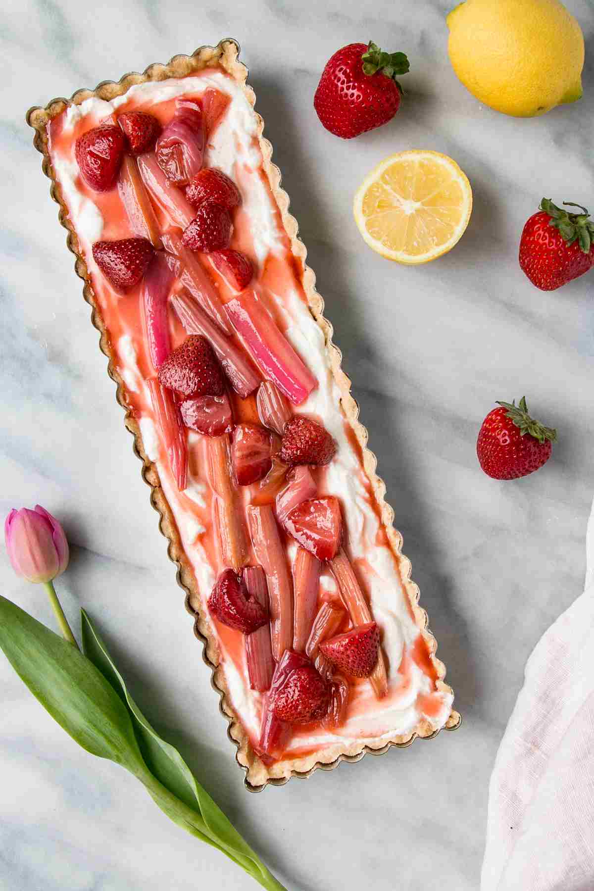 Strawberry Tarte baking Sahnecreme lightens Low Carb Dessert Summer
