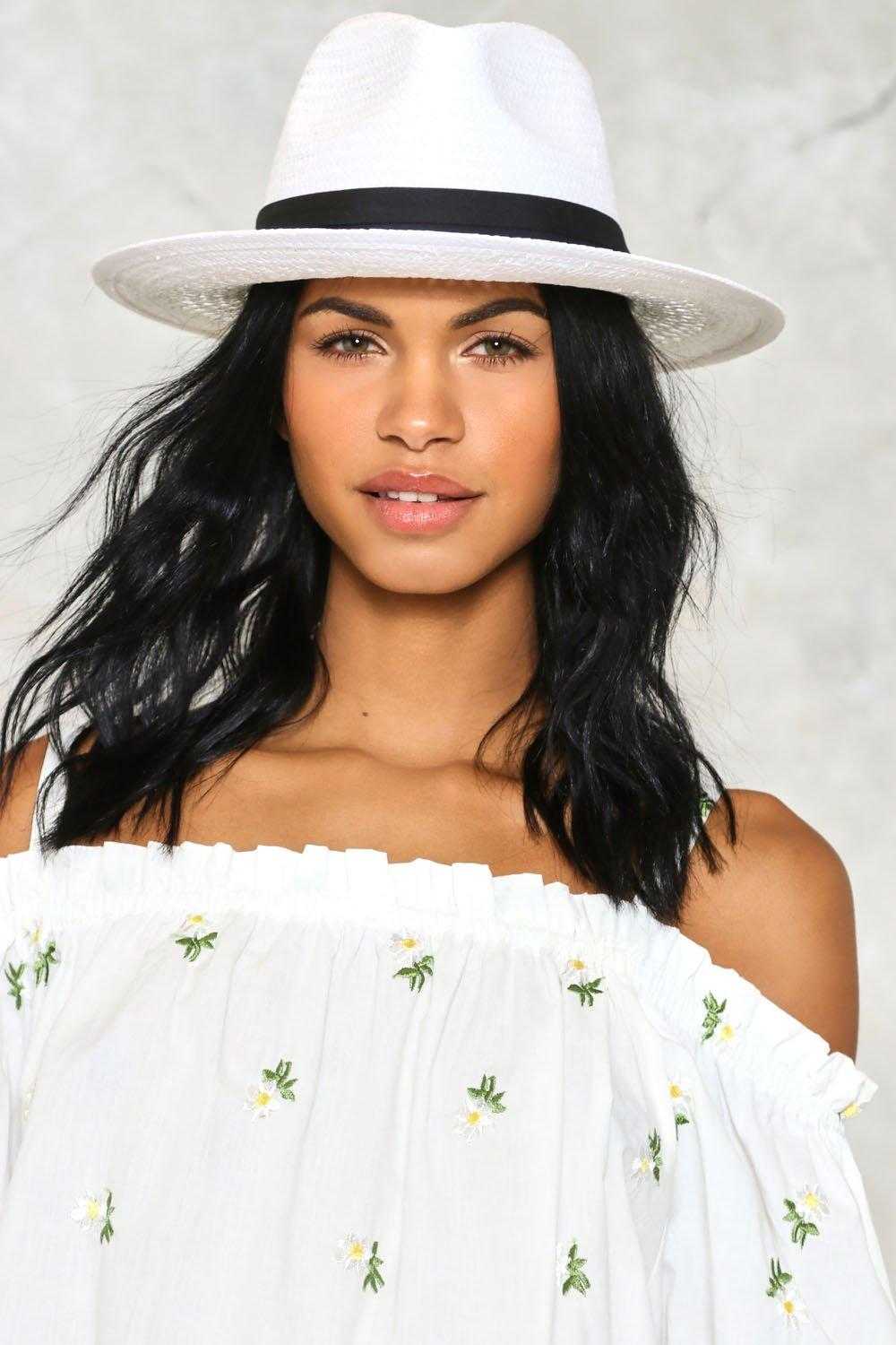 Feodora straw hat for women white hair styles in summer blouse shoulder-free