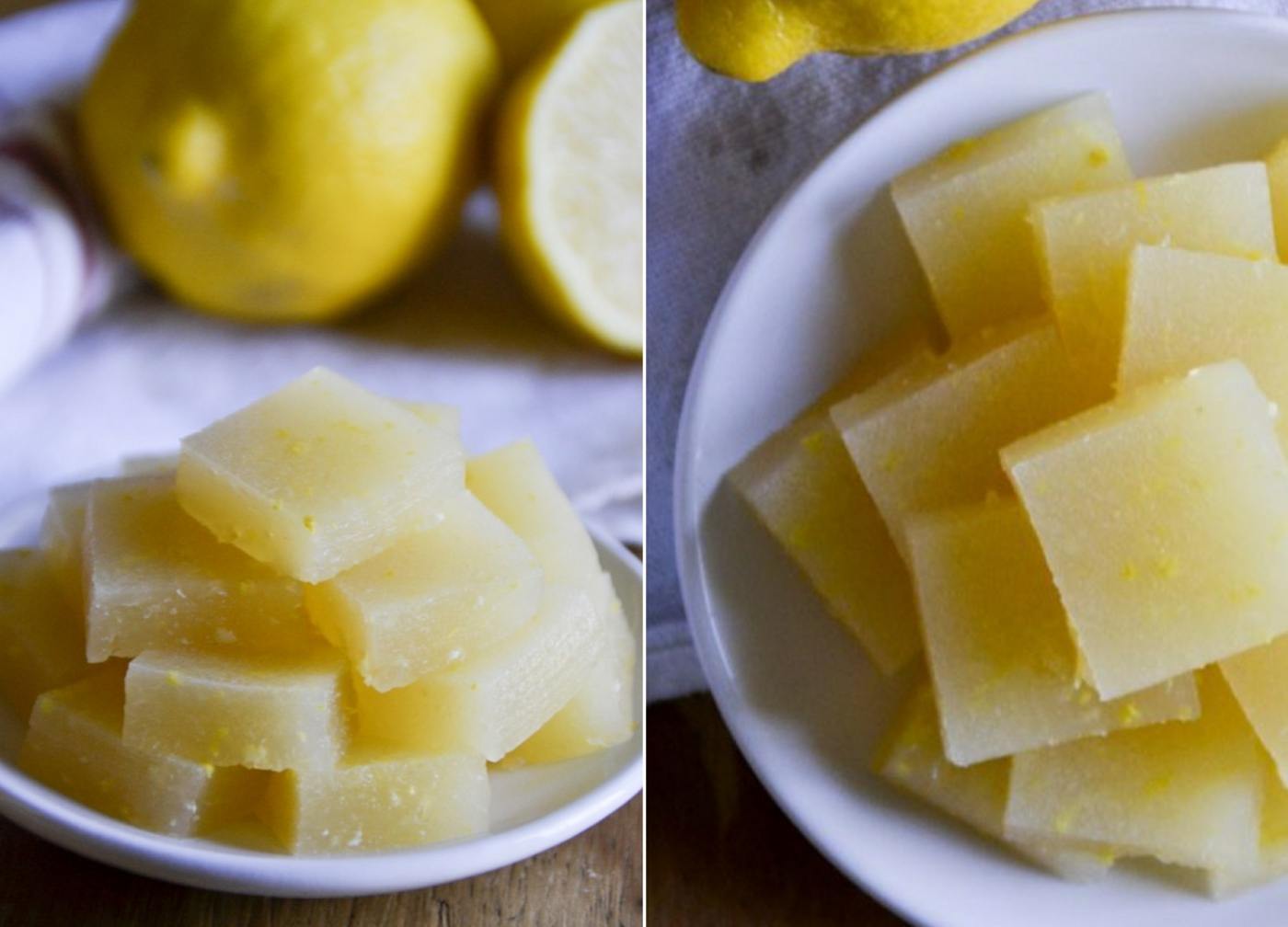 Make fruit gum yourself with gelatine, lemon and ginger for kids and adults