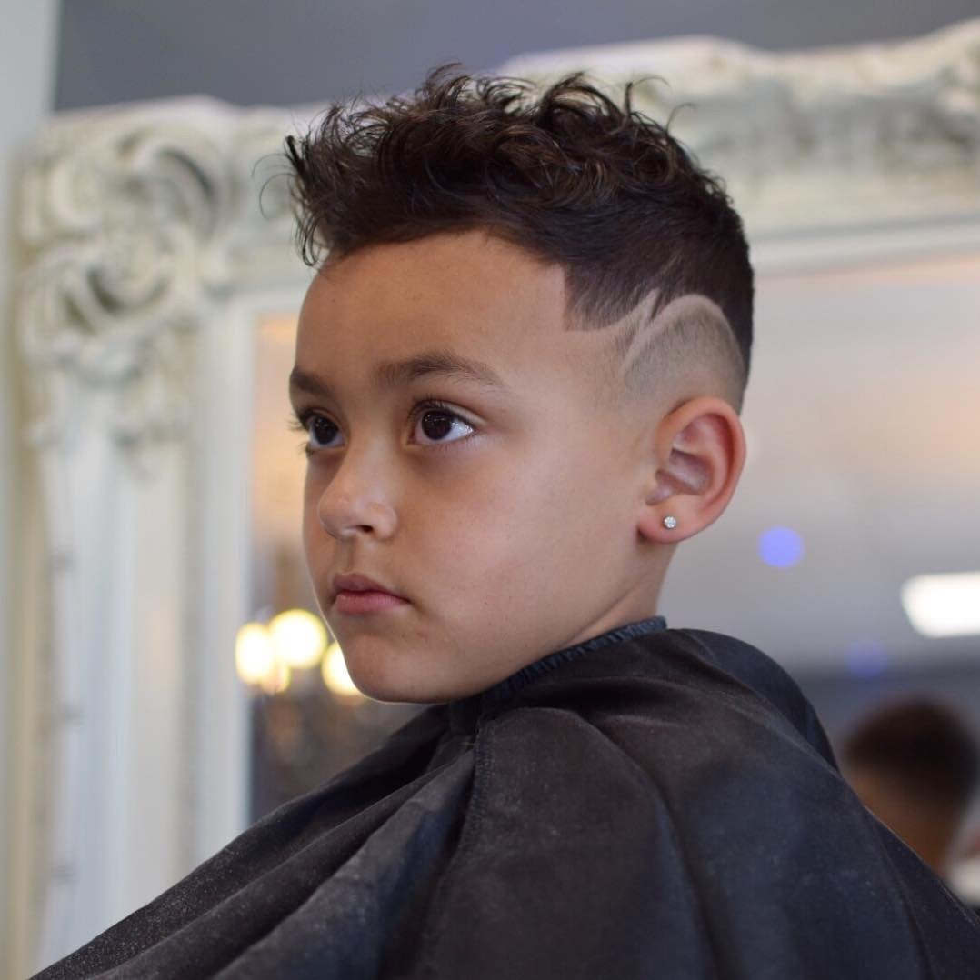 Haircut style Undercut Boys with locking top hair section