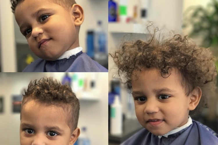 Kinder Locken Haarschnitt Ideen stylen Tipps