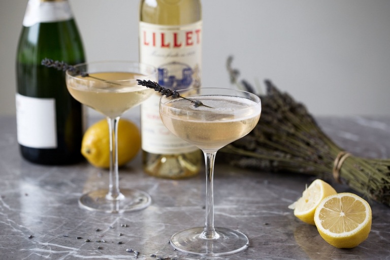 Lavendel Cocktails Champagne Martini Ideen Rezepte