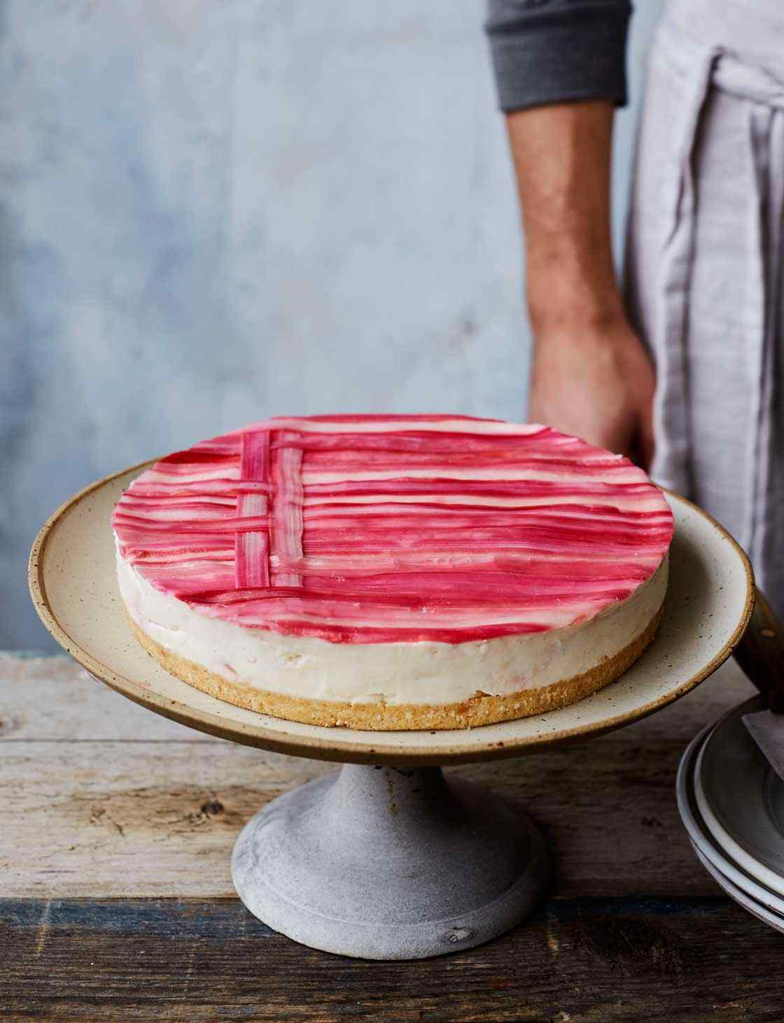 Rhubarb Cheesecake Without Baking Low Carb Nightly Ideas Summer