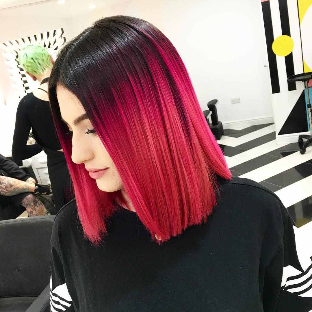 Red Hair in Ombre Look Hair Trends Women