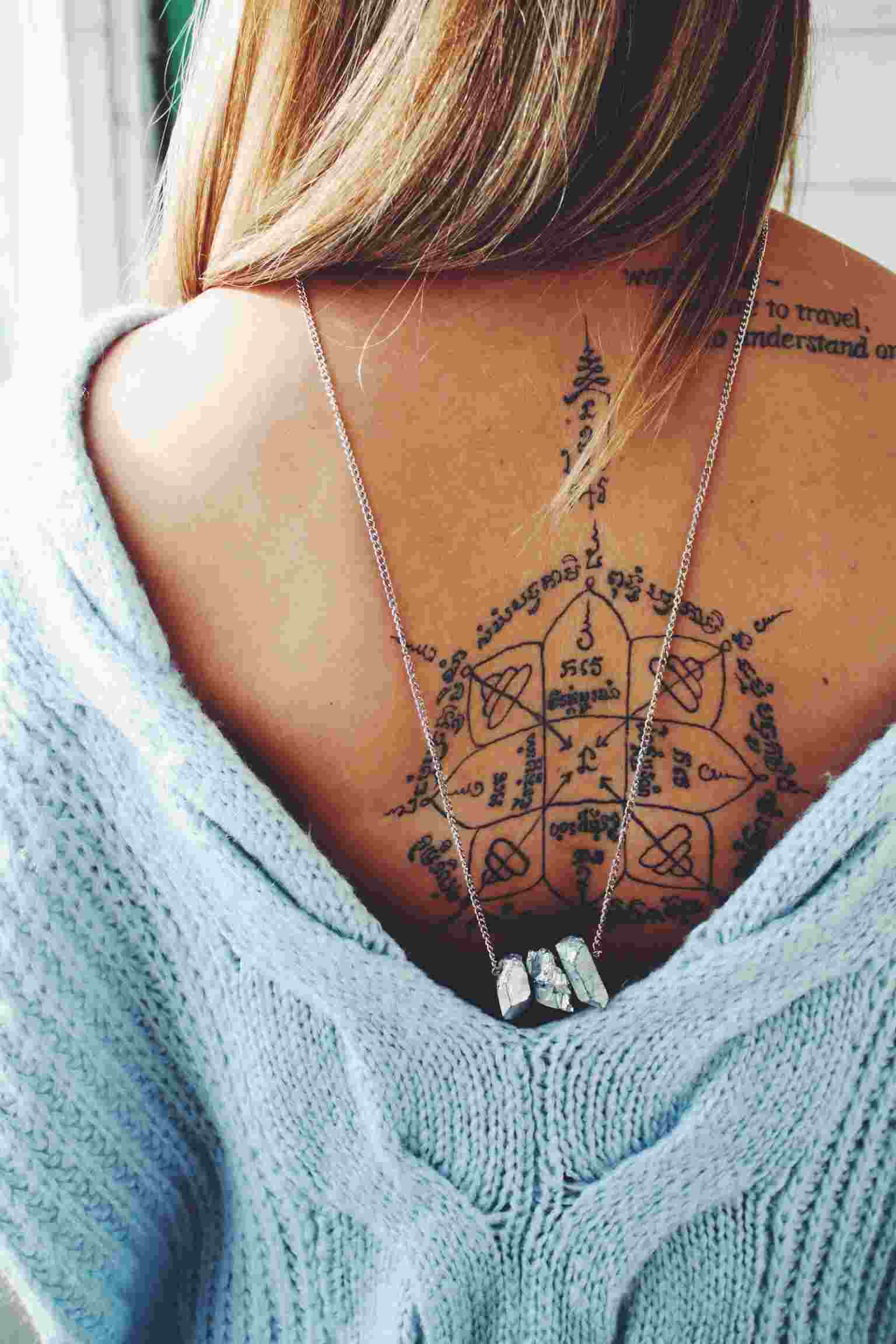 Rückentattoo für Frau Wikinger Tattoos Tattoodesign Tattootrends 2019